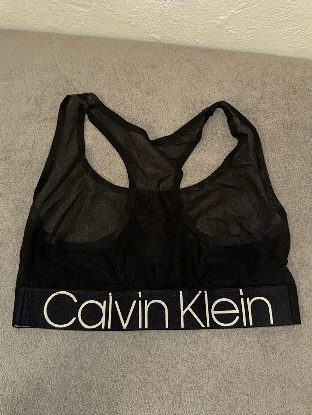 KITH x Calvin Klein Women's Black Mesh racerback Bra